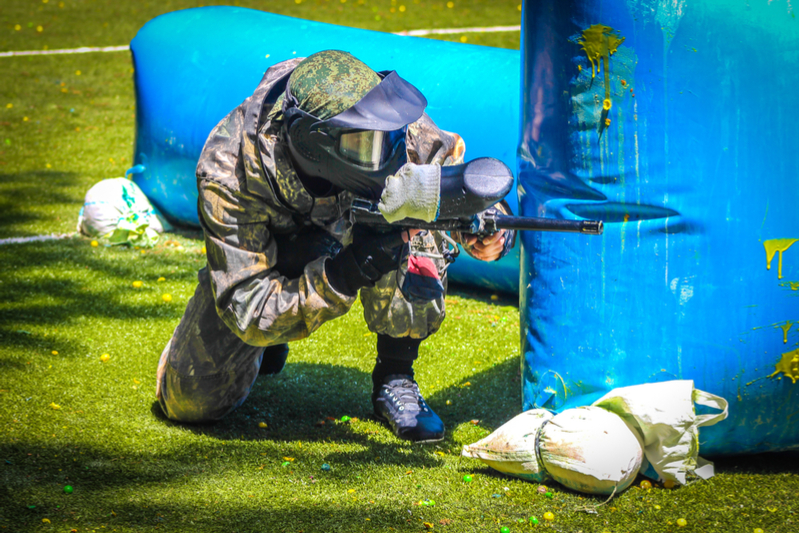 Office paint balling party
